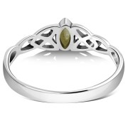 Celtic Silver Ring w Mother of Pearl, r494
