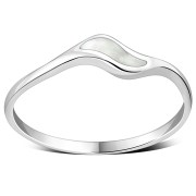 Mother of Pearl Silver Ring, r497