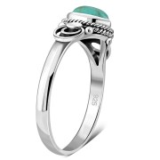 Ethnic Sterling Silver Turquoise Ring, r505