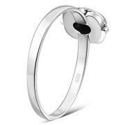 Ethnic Style Rainbow Moonstone Silver Ring, r510