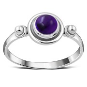 Amethyst Silver Ring, r517