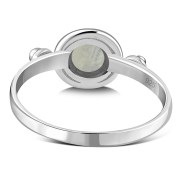 Rainbow Moonstone Silver Ring, r517