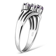 Amethyst Silver Ring, r528