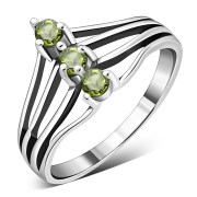 Peridot Silver Ring, r528