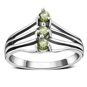Peridot Silver Ring, r528