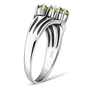 Peridot Silver Ring, r528