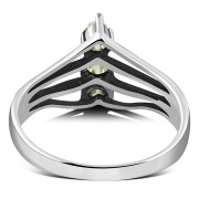 Peridot Silver Ring, r528