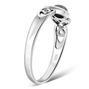 Labradorite Celtic Trinity Silver Ring, r590