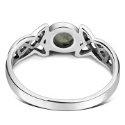 Labradorite Celtic Trinity Silver Ring, r590