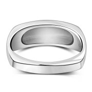 Black Onyx Stone Sterling Silver Ring, R607