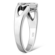 Plain Celtic Knot Ring Sterling Silver, rp128