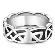 Celtic Knot Mens Band Ring, rp135