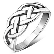 Plain Celtic Knot Silver Ring, rp171