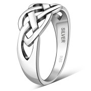 Plain Celtic Knot Silver Ring, rp171