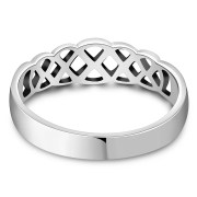 Plain Band Celtic Knot Silver Ring, rp231