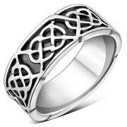 Plain Celtic Knot Silver Band Ring, rp240