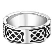 Plain Celtic Knot Silver Band Ring, rp240