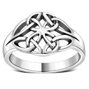 Plain Sterling Silver Celtic Knot Ring, rp241