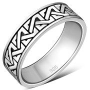 Plain Celtic Mens Band Ring, rp242