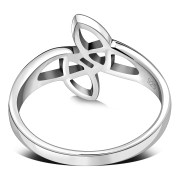 Celtic Knot Plain Solid Silver Ring, rp246