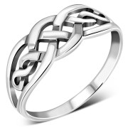 Plain Silver Celtic Knot Ring, rp285