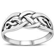 Plain Silver Celtic Knot Ring, rp285