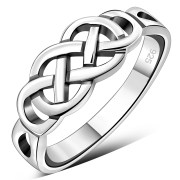 Celtic Knot Plain Silver Ring, rp325