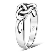 Celtic Knot Plain Silver Ring, rp325