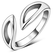 Fancy Bypass Sterling Silver Ring, rp327
