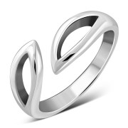 Fancy Bypass Sterling Silver Ring, rp327