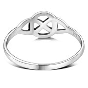 Sterling Silver Light Celtic Knot Ring, rp564