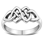 Plain Celtic Knot Sterling Silver Ring, rp612