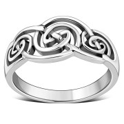 Plain Celtic Knot Silver Ring, rp637