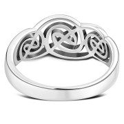 Plain Celtic Knot Silver Ring, rp637