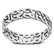 Plain Silver Celtic Band Ring, rp643