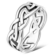 Celtic Knot Silver Band Ring, rp647