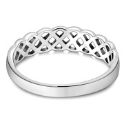 Celtic knot Plain Sterling Silver Ring, rp663