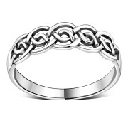 Plain Celtic Knot Ring Sterling Silver, rp664