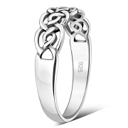 Plain Celtic Knot Ring Sterling Silver, rp664