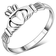 Celtic Claddagh Sterling Silver Ring, rp669