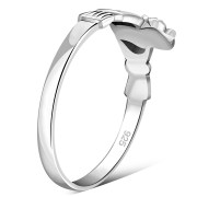 Celtic Claddagh Sterling Silver Ring, rp669