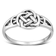 Plain Celtic Knot Silver Ring, rp676