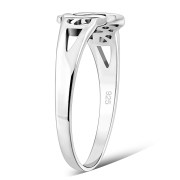 Plain Celtic Knot Silver Ring, rp676
