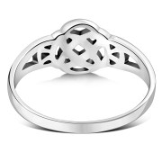 Plain Celtic Knot Silver Ring, rp676