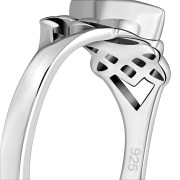 Plain Silver Triskele Triple Spiral Ring, rp679