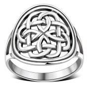 Round Large Celtic Ring, 925 Sterling Silver, rp697