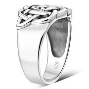 Plain 925 Sterling Silver Celtic Ring, rp701
