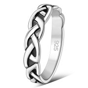 Celtic Knot Silver Ring, 925 Sterling Silver, rp703