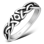 Plain Celtic Knot Band Ring, rp705