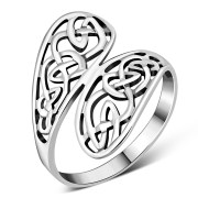 Special design Celtic Knot Plain Silver Ring, rp760